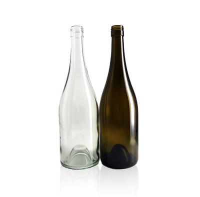 China Wholesale Glass Bottle 86.2mm Diameter Beverage Red Wine Unique Wine Bottles for sale