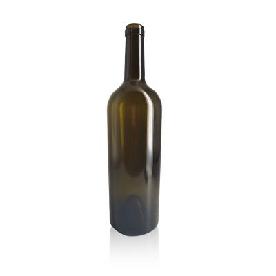 China Beverage factory wholesale glass bottle for 750ml customized label glass wine bottle for sale