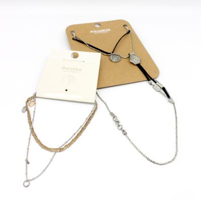 China Custom Jewelry Logo Display Packaging Necklace Jewelry Earring Card for sale