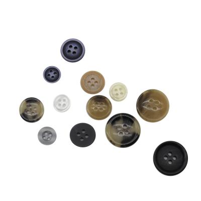 China Recycled Hot Sale Support Customization 4-Holes Eco-friendly Resin Button For Garment for sale