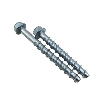 China High Strength Hexagon Hex Flange Head Self-Cutting Concrete Screws Cement Nails Concrete Anchor Bolt for sale