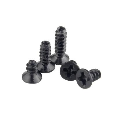 China China Factory Direct Sale Black Galvanized Black Galvanized Flat Head Self Tapping Screws for sale