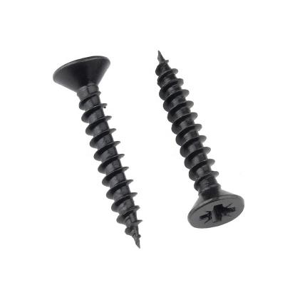 China Strong Bugle Head Phosphate Black Penetration Metal Self Tapping Gypsum Screws For Gypsum Board for sale