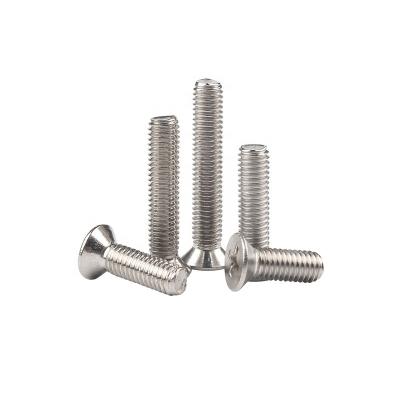 China High Quality High Quality Long Life Countersunk Head Shank 304 Stainless Steel Flat Screws for sale