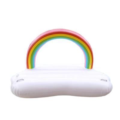 China PVC Floating Sinks Adult Water Custom Multiplayer Rainbow Islands Float Pool Pump 0.4mm Environmental PVC for sale