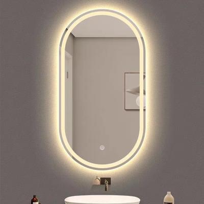 China Smart Mirror 2-Face Bathroom Waterproof Led Frameless Mirror Screen And Advertising Screen for sale