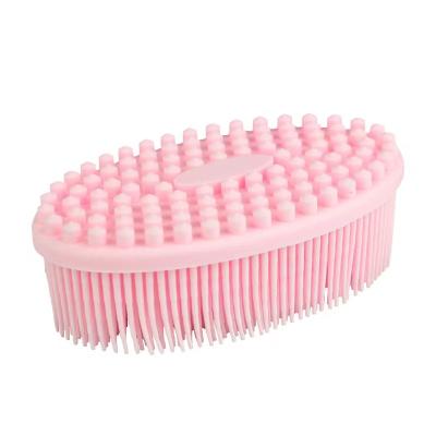 China 2021 Clean Silicone Pet Hair Brush Eco - Friendly Grooming Brush for sale