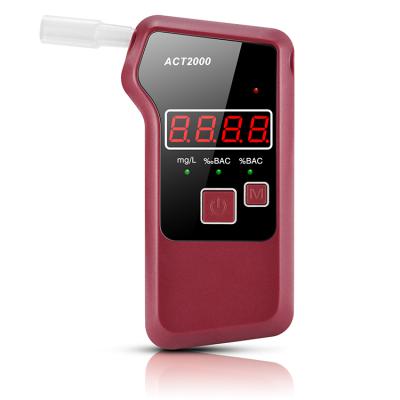 China Handheld Backlight Digital Alcohol Breath Tester Breathalyzer Analyzer LCD Detector Backlight ACT2000 for sale