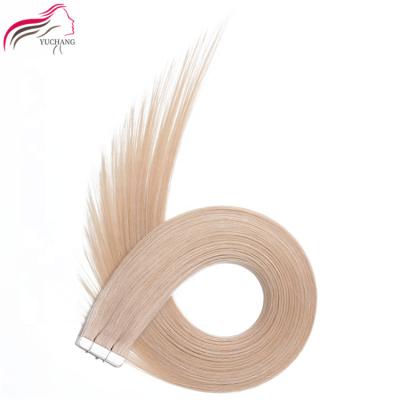 China No Chemical Factory Customized 100 Color And Style Human Russian Hair Tape Hair Extensions For Woman for sale