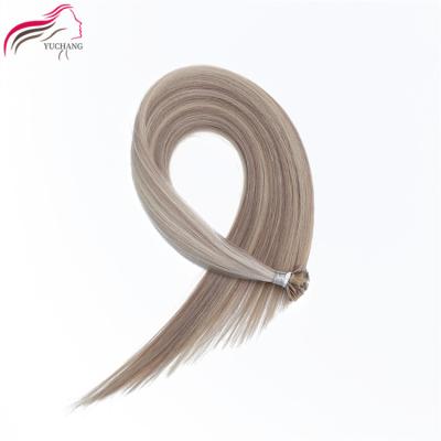 China No Color Remy Keratin Double Drawn Customized 100% Virgin Remy Keratin Chemical Flat Cuticle Aligned Tip Hair Extension for sale