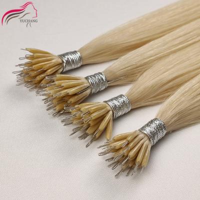 China No Chemical Good Quality Smooth Intact Cuticle Nano Ring Tip Hair, 100% Remy Human Hair Extensions, Nano Hair Extensions for sale