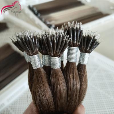 China No Chemical Brazilian Hair High Quality Hair, High Quality NO Shedding Fast Shipping Nano Ring Double Drawn Hair Extensions for sale