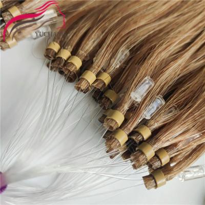 China No Chemical 100% 12A Mink European 10-30inch Ring Hair Micro Ring Hair Extensions Free Sample Virgin Human Hair for sale