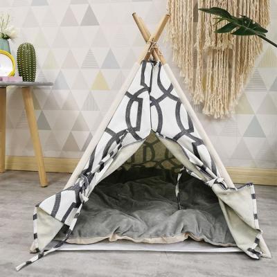 China Wholesale Luxury Pet Calming Nest Breathable Pet Bed Tent Dog Bed Room Nest Bed Soft Warm Bedroom for sale