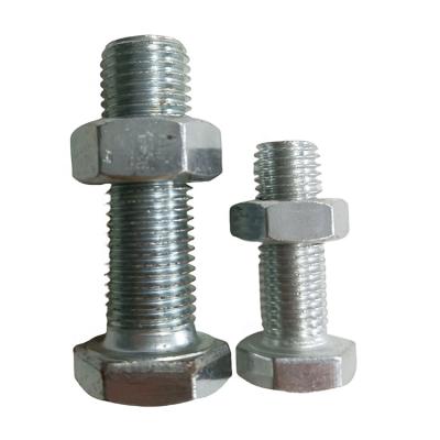 China Industry ; Factory price m8 hex head construction bolts all sizes grade 8.8 hex hex bolt and nut for sale