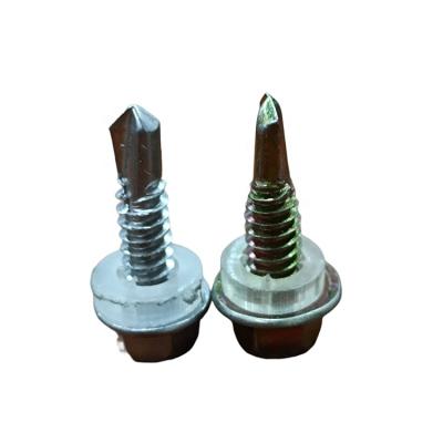 China HEX Metal Galvanized Head Joint Self Drilling Screws Roofing Screws Tek for sale