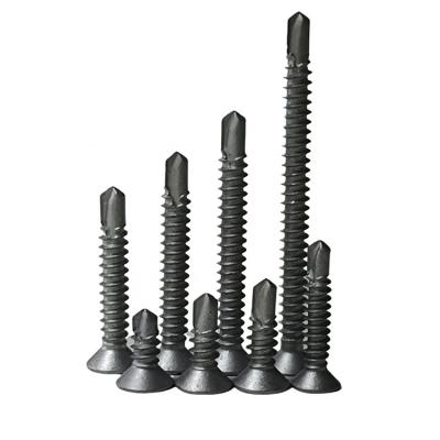 China HEX Factory Wholesale Pan Head Self Tapping Flat Head Screws Cross Recessed Carbon Steel Countersunk Screw For Metal for sale