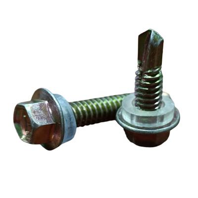 China HEX Roofing Metal Hexagon Head Wood Stainless Steel Galvanized Hex Self Drilling Construction Screws for sale