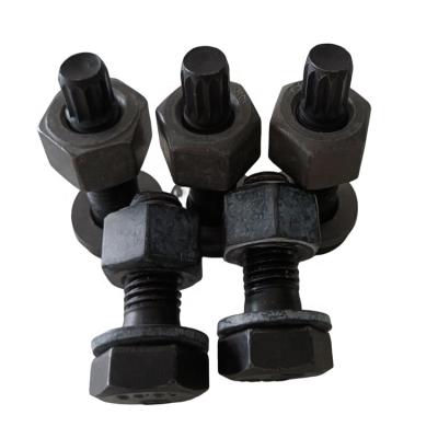 China Industry customized 10.9 oxide steel black high tensile a325 hex bolts for sale