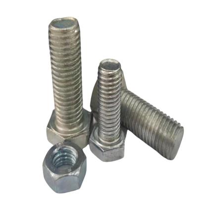 China Construction High Quality Steel Galvanized Steel Hex Bolt Tie Bolt Main Part Full Thread Bolt for sale