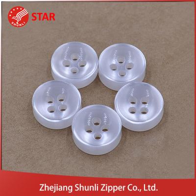 China Wholesale Four Holes Fake Dry Cleaning Natural White Sea Pearl Button For Shirts for sale