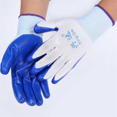 China New High Quality Construction Site China Manufacture Glove Anti-Slip Nitrile Gloves Manufacturer for sale