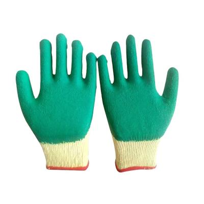 China Professional Construction Site Manufacture Promotion Price China Powder Free Latex Resistant Wrinkle Work Gloves With for sale