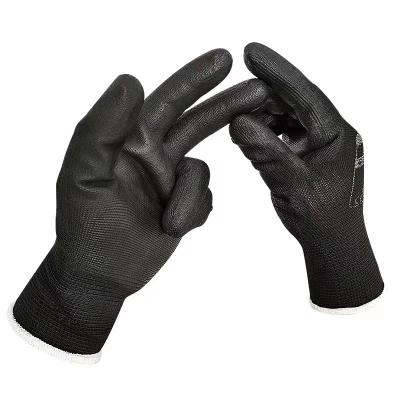 China Hot Sale Construction Site PU Palm Liner Gloves For Hand Protection for sale