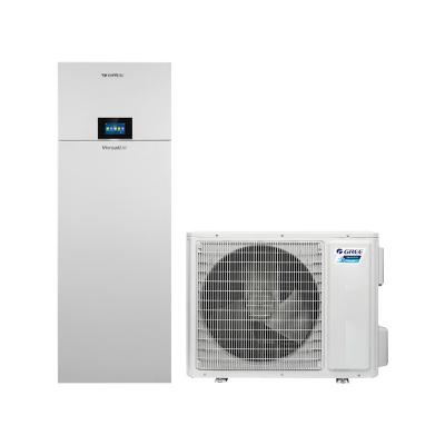 China Hotel Gree R32 4-6KW air source energy saving heat pump all in one hot water heat pump inverter air conditioner for home use 230V for sale