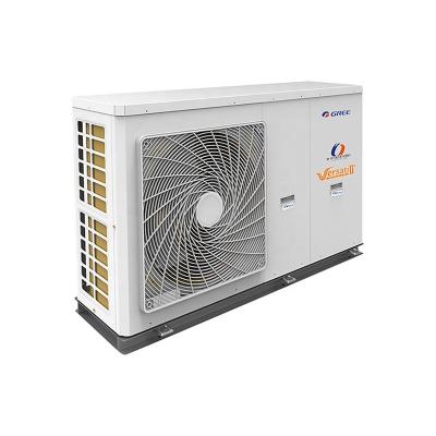 China Gree 13KW 14KW 380V-415V R410a Monoblock Type Heat Pump Air Conditioner Pool Heat Exchanger House Hotel Air to Water Heater for sale