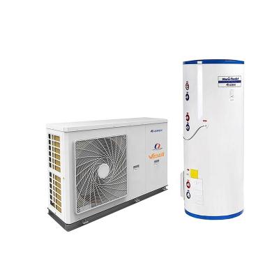 China Gree 13kW R410a DC Inverter Commercial Monoblock Type Heat Pump Air Conditioner House Heating System Savings Hotel Air To Water for sale