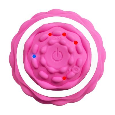 China Handheld Vibrating Body Massager Yoga Exercise Muscle Relax Foot Massage Roller Exercise Ball. for sale