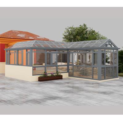 China Factory Price Modern Custom 4 Season Aluminum Conservatory Patio Sunroom for sale