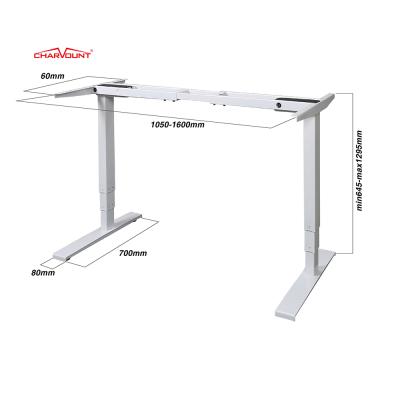 China Chramount Electric Standing Desk (Height) Manufacturer Hight Adjustable Table Double Motor Position Adjustable Desk for sale