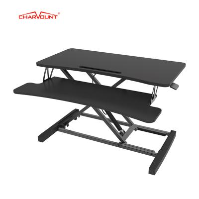 China Charmount Adjustable Ergonomic Pneumatic Height Adjustable Laptop and Computer Desk Position (Height) Converter for sale