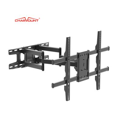 China Max VESA 600*400mm Motion Steel Cold Rolled Full TV Bracket Wall Mount Universal Hot Sale for sale