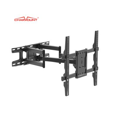 China Max VESA 400*400mm Steel Full Motion Bracket Charmount Hot Sale Universal Cold Rolled TV Wall Mount for sale