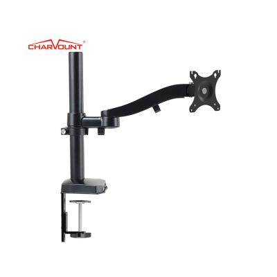 China Steel Charmount Max VESA 100*100mm Max VESA 100mm LCD Desktop Single Arm Monitor Mount for sale