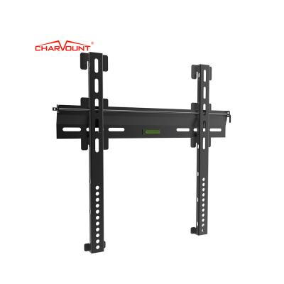 China Charmount Max VESA 400*400mm Universal Cold Rolled Steel LCD Mount Bracket TV Wall Fixed Mount With Lock for sale