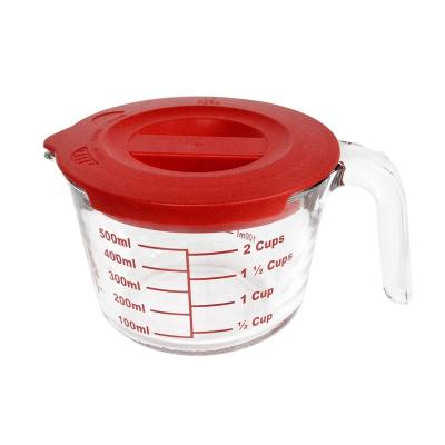 China Heatable Glass Measuring Cup Set 3 Piece Microwave Measuring Drinking Glass Cup for sale