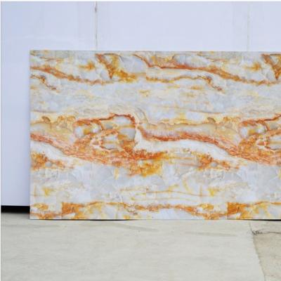 China PVC Marble Wall Panel Cladding Industrial Interior Decorative Waterproof White Pattern Wall Panel Hollow Flat Panel for sale