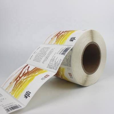 China Self Adhesive Custom Textured Sticker For Wine Roll Bottle Sticker Red Wine Packaging Label Textured Sticker Texture Paper Wine Paper Label for sale