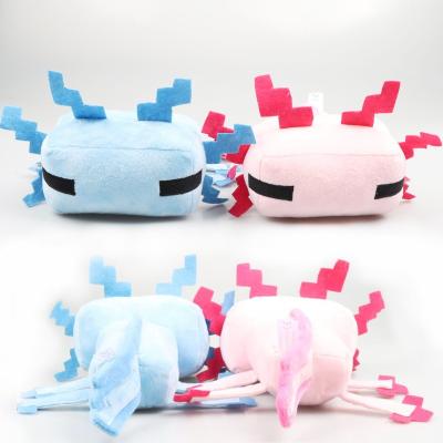 China Hot Pink Plush Amazon News Salamander Pillow Stuffed Toys Cute Axolotl Custom Square Axolotl Dolls for sale