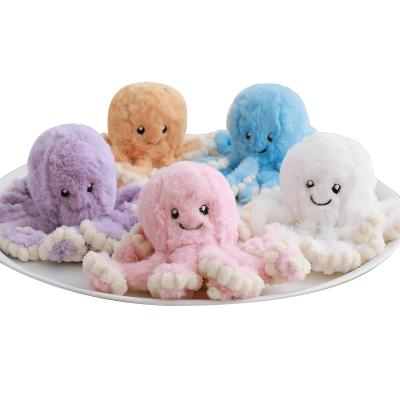 China Promotional Custom Cute Reversible Octopus Stuffed Animals Plush Toy Crane Machine /Kids Gifts/Marine Octopus Keychain Sea Animals Educational Gifts New for sale