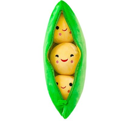 China Lovely Gift/Kids Play/Home Green Pea Pod Plush Toy Cute New Arrival Sleep Decoration/Bed Summer Plant Pillow Disassembled Sleep Plush Toys for sale