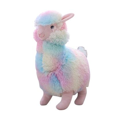 China Soft Toys Plush Toy Custom Child Colored Alpaca Stuffed Plush Animals Toys for sale