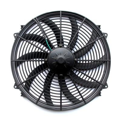 China Cooling System 16inch Plastic Bus Fan Condenser Brush DC Fan With Powerful Motor S8316 S8016 for sale