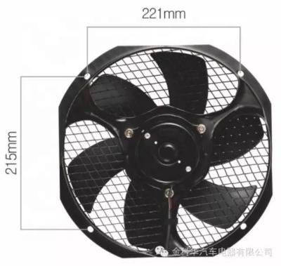 China Plastic Universal Bus Fan 12V 24V Boost Condenser Fan Turbine Fan M60 M83 241 for sale