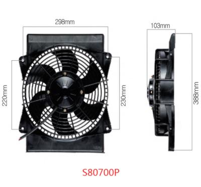 China Auto Air Conditioner Auto Cololing Fan Radiator For JAC Truck Air Conditioner 12V 24V AC Parts Factory S80700P for sale