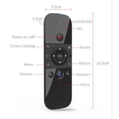 China 2022 Newest Arrival Universal Mini Air Mouse English 2.4G Wireless Keyboard Remote Control For Windows Android TV Box Set Top Box for sale